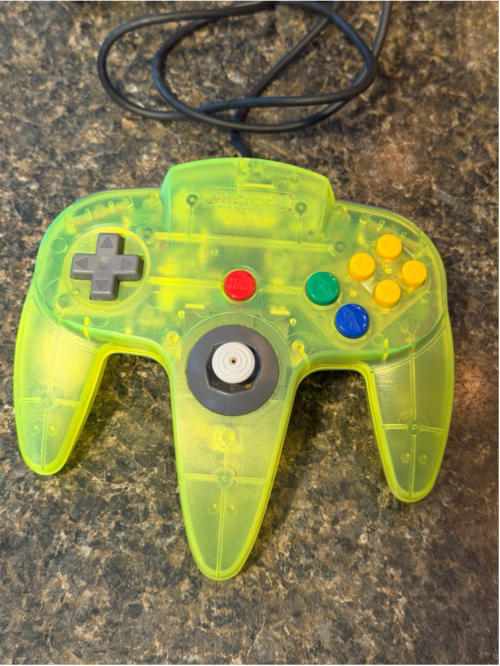 OEM Genuine Nintendo 64 "Extreme Green" Game Controller